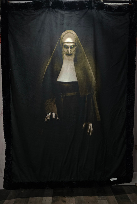 LIMITED EDITION! The UNHOLY MOTHER  X-Large Minky Blanket, w/Self-binding Edges. (57"x75")G