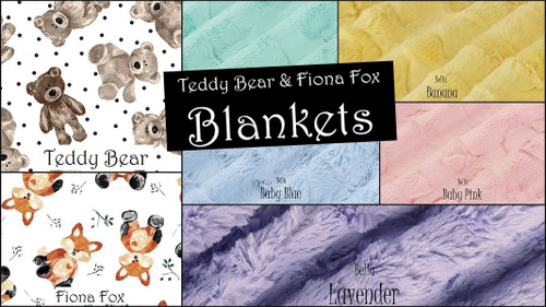 Baby Blanket - Teddy Bear & Fiona Fox Blanket