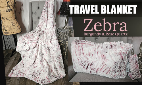 A Step Ahead Therapy ZEBRA Travel Blanket. (45"x60")