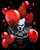 LIMITED EDITION! X-Large Spooky Wise Clown Blanket, w/Self-binding Edges. (58"x75")