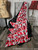 A Red, Black, & White CAMOUFLAGE Travel Blanket. (44"x60")