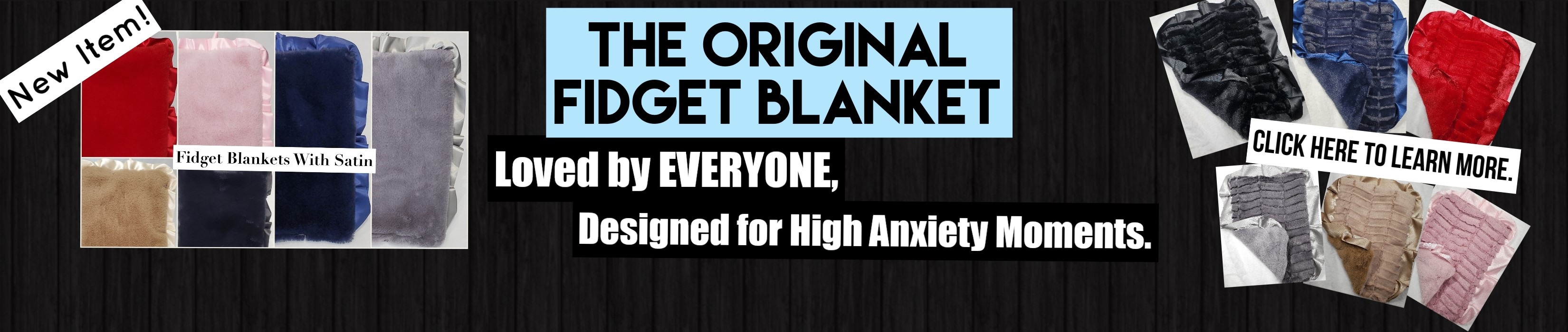 Luxury Soft Minky Blankets The Original Fidget Blanket & Travel