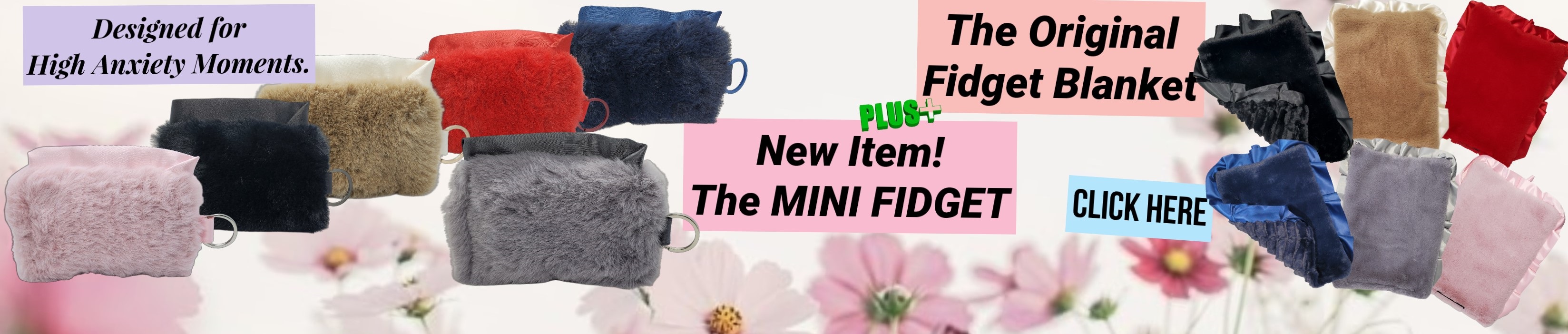 Luxury Soft Minky Blankets The Original Fidget Blanket & Travel