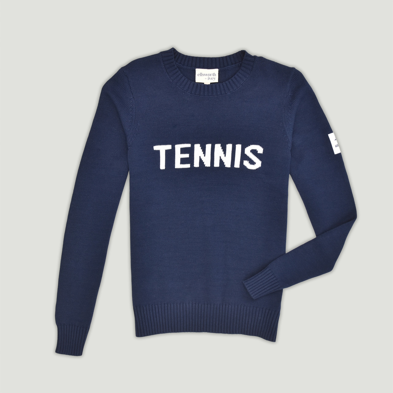 US Open Ellsworth & Ivey Classic Crewneck Women's Sweater - Navy