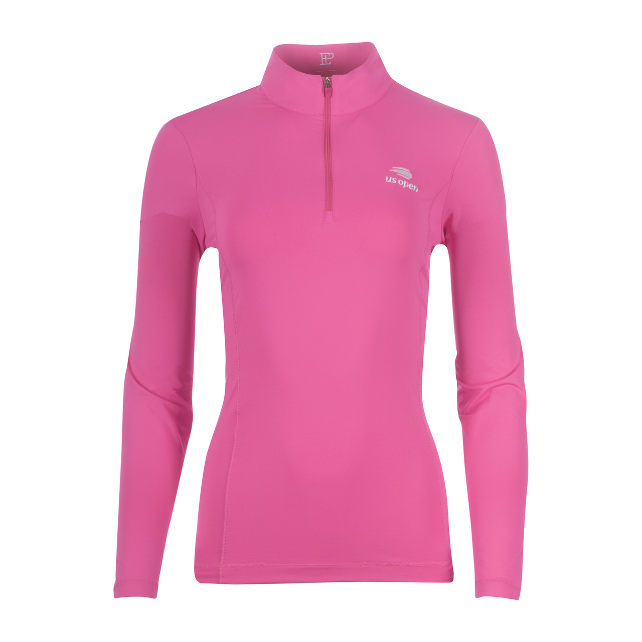 pink quarter zip