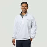 US Open Peter Millar Rainshell 1/2 Zip - White- Front US Open Peter Millar Rainshell 1/2 Zip - White- Front