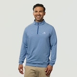 Peter Millar Peth Sugar Stripe 1/4 Zip Up- Front Peter Millar Peth Sugar Stripe 1/4 Zip Up- Front