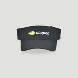 US Open Collection Undated Court Performance Visor - Black- front US Open Collection Undated Court Performance Visor - Black- front