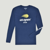 US Open Collection 2026 Official Logo Long Sleeve T-Shirt - Navy