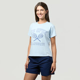 US Open Standard Rec Women's Cross Racquet T-Shirt