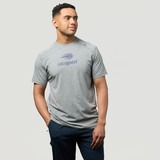 US Open Collection Carrollton Screenprint S/S Tee- Grey