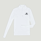 US Open Collection Women's Recess Embroidery 1/4 Zip Up- White