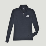 US Open Collection Women's Recess Embroidery 1/4 Zip Up- Black