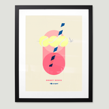 US Open Honored Press Framed Honey Deuce Poster