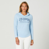 US Open Women's 47 Brand Franklin Championships Official Logo Hoodie - Blue