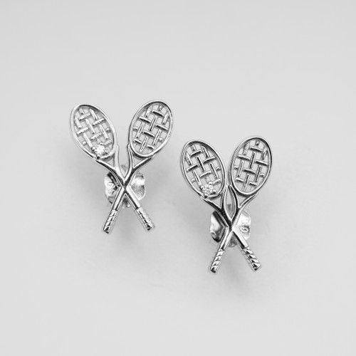US Open Luv 40 Crossed Racquet Earrings