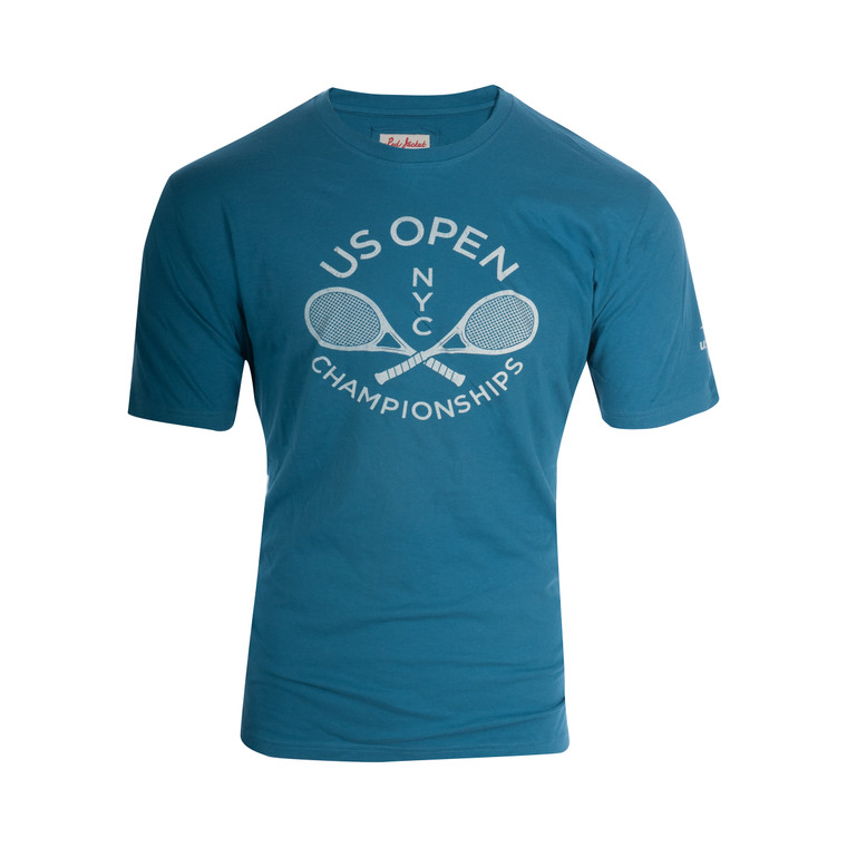Men's Cross Racquet T-shirt - Blue