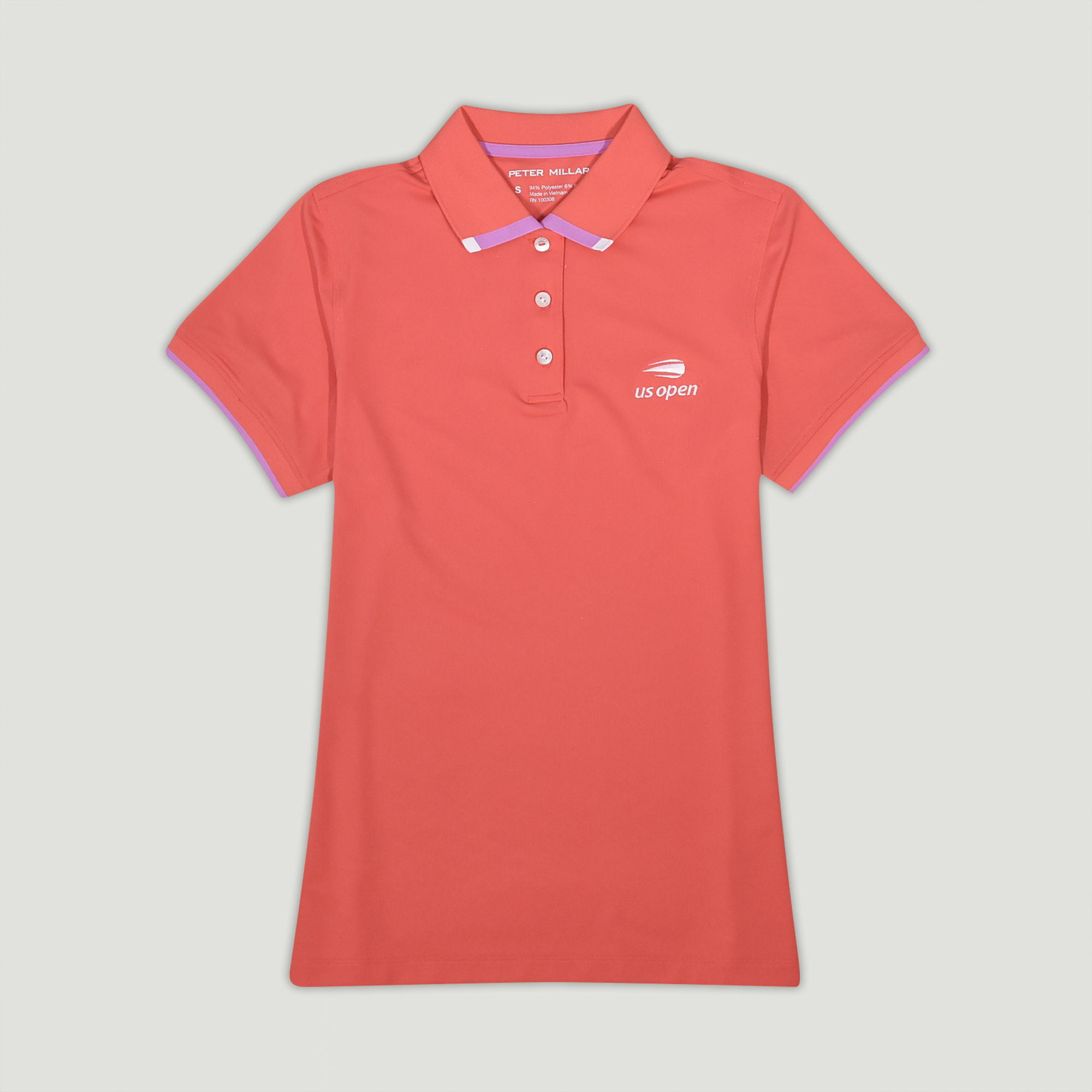 Peter Millar Women's Mesh Polo - Coral Rose