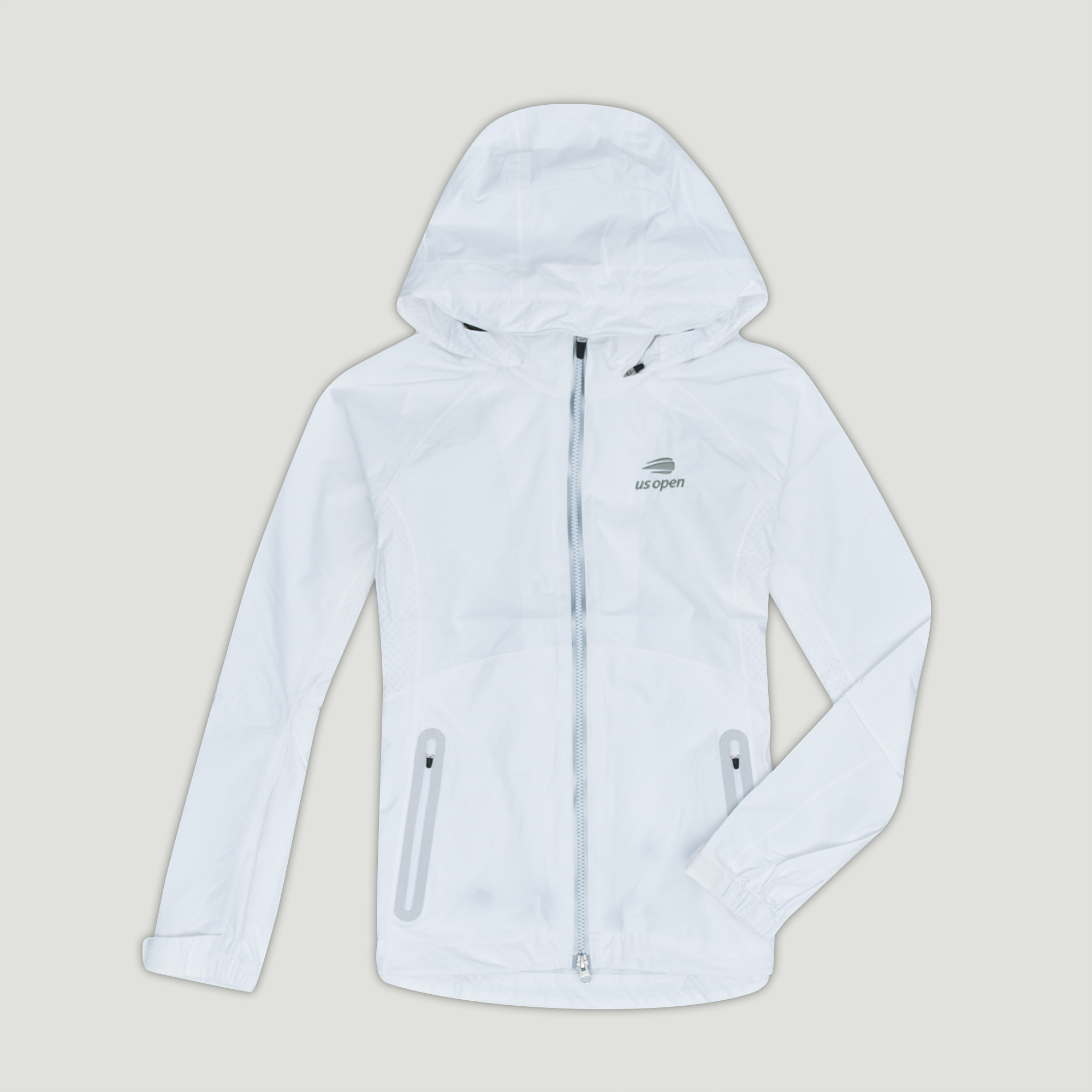 US Open Women's Zero Restriction Olivia Hooded Jacket - White
Front