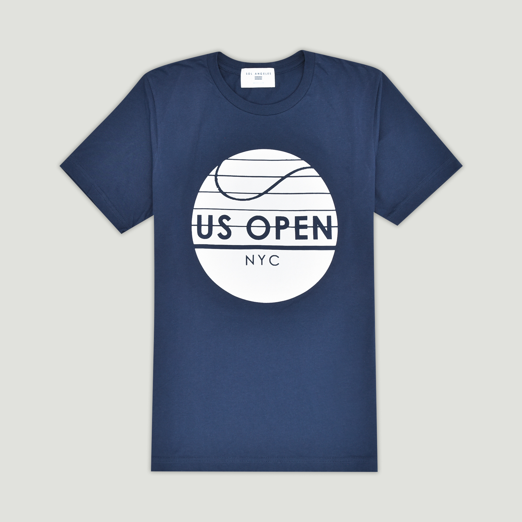 US Open Sol Angeles Men's NYC Tennis Ball Crew T-Shirt - Navy