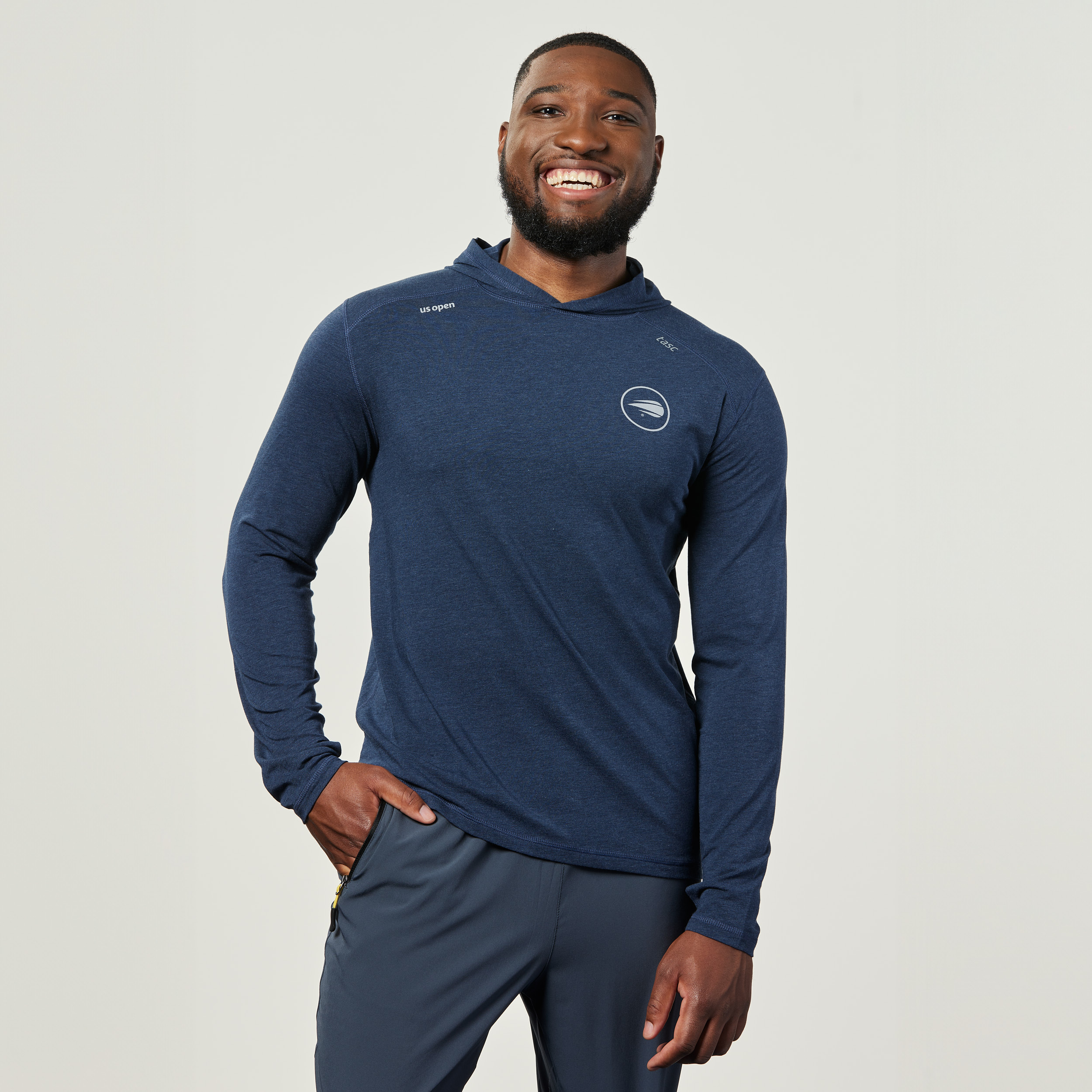 Tasc Carrollton Lightweight Hoodie - Navy Heather
Front View