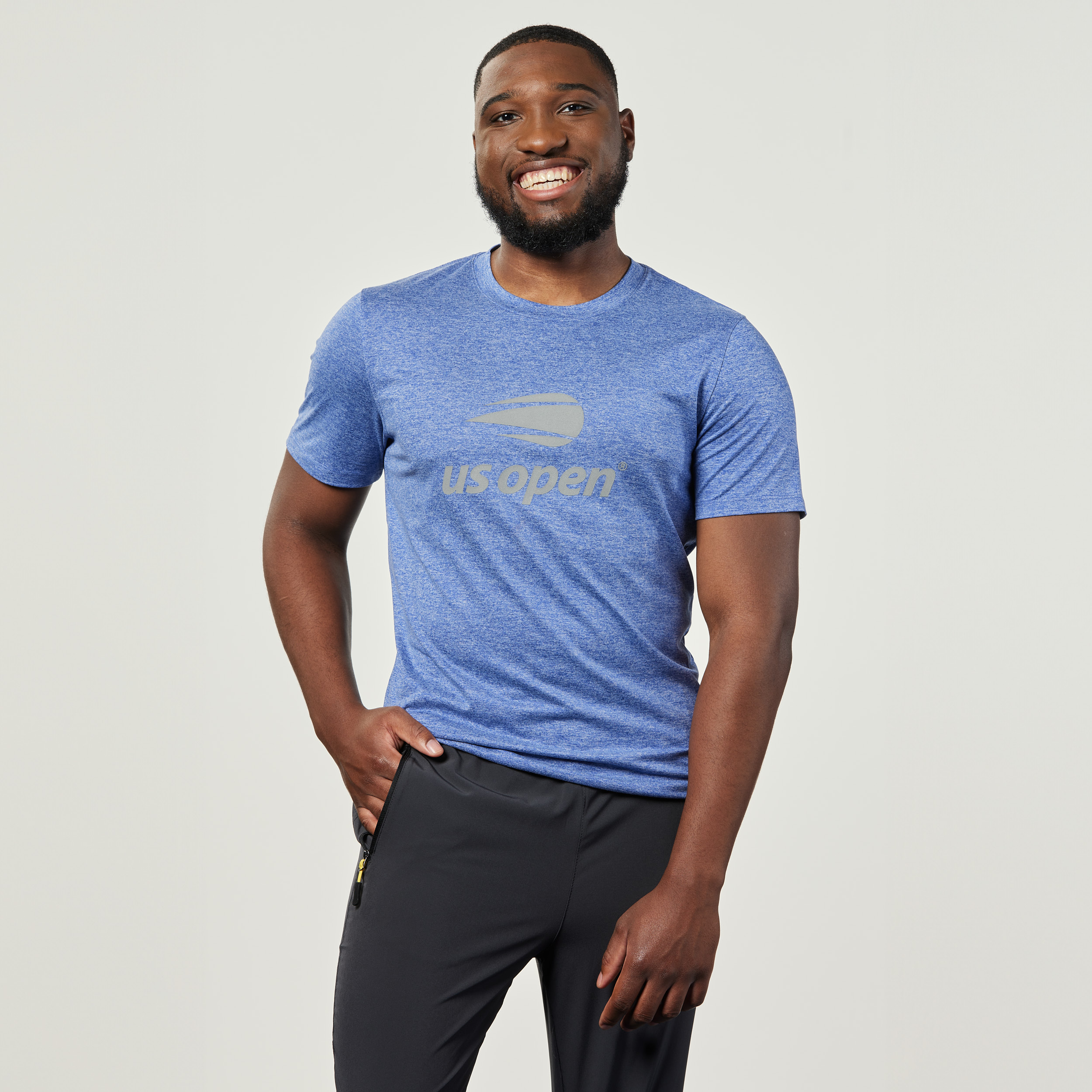 US Open Performance Short Sleeve T-Shirt - Sky Blue