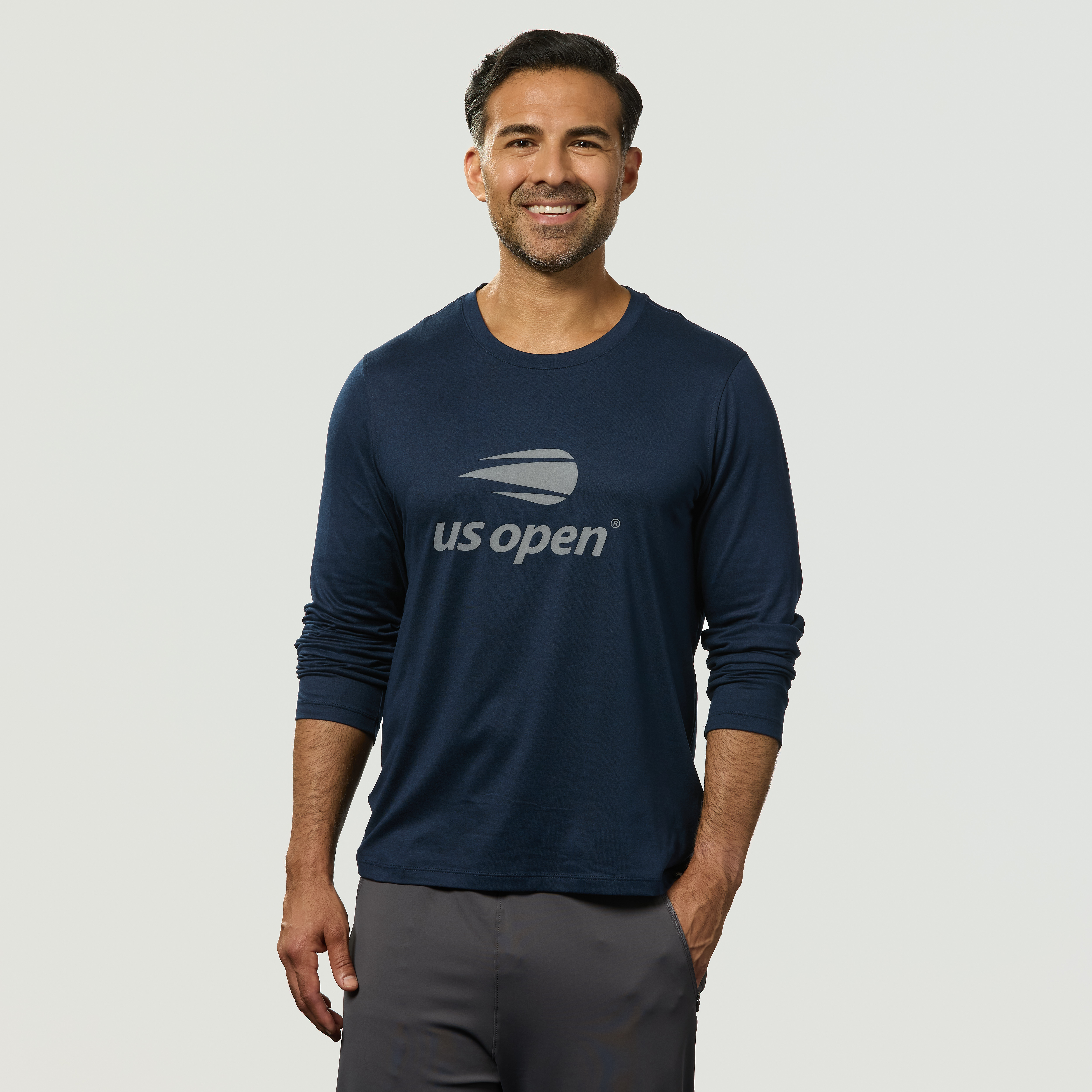 US Open Performance Long Sleeve T-Shirt - Navy