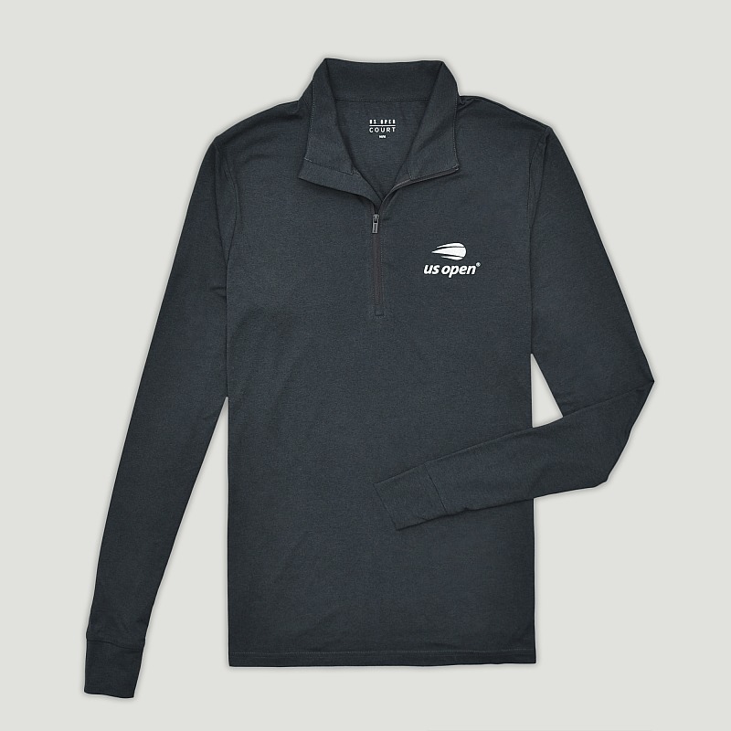 US Open Collection Long Sleeve 1/4 Zip - Black