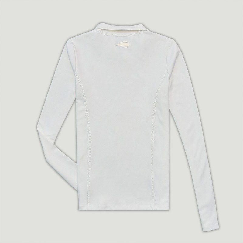 レッグウェア woman long soks off-white OFF WHITE - Women Sleek Long Sleeve Crop Top – Atelier New York