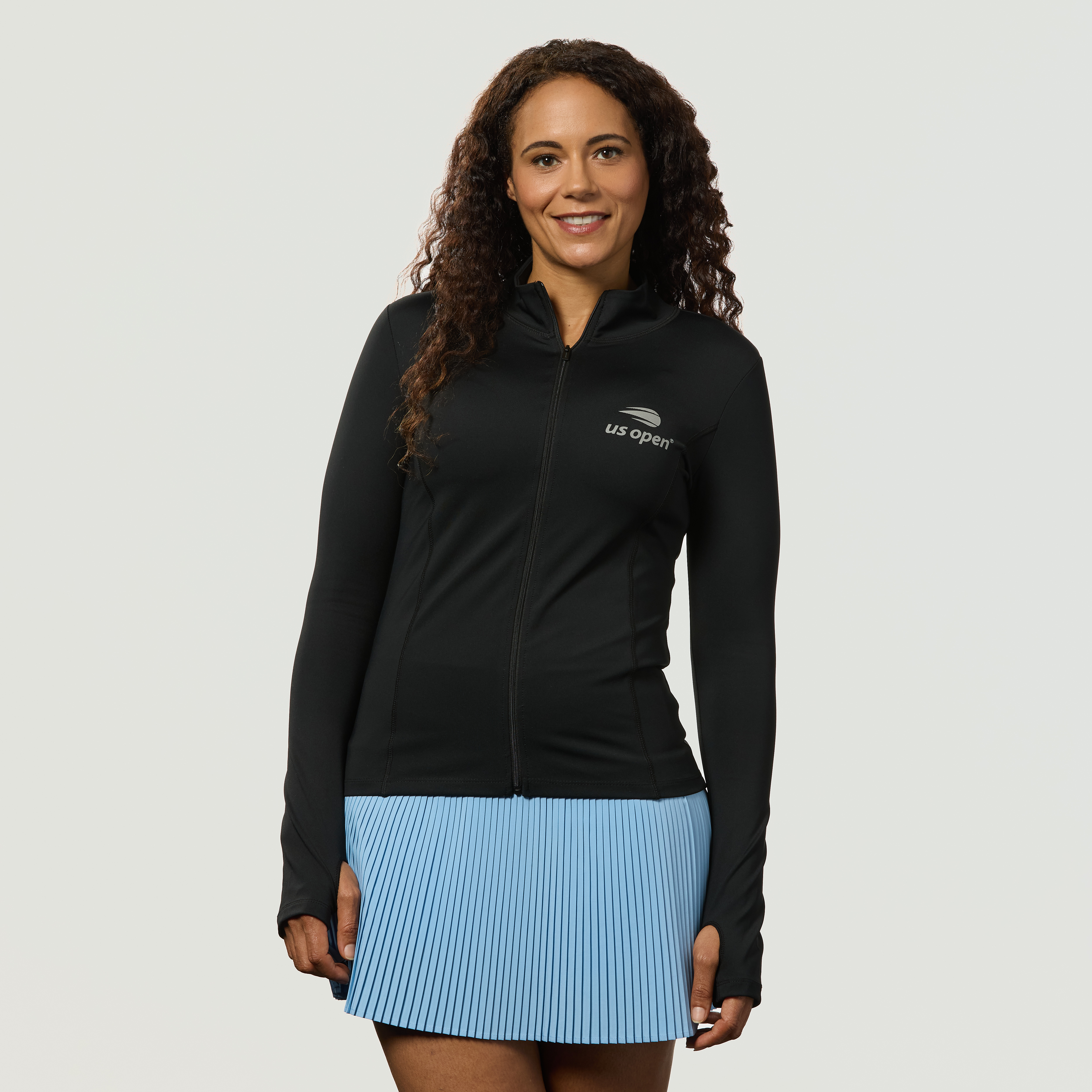 US Open Women's Performance Full Zip - Black