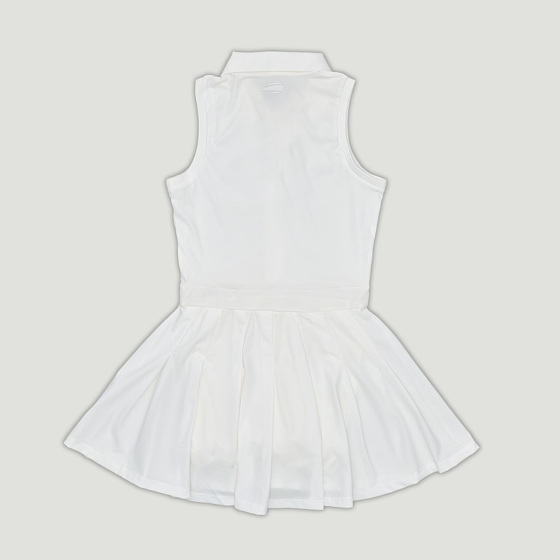 ★DIADORA★ Ermina Pleated Tennis Dress WHITE D5122LOP35WHT White Collared Tennis Dress