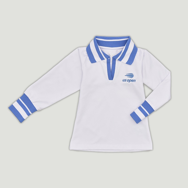 US Open Garb Youth Vera 1/4 Pullover - White