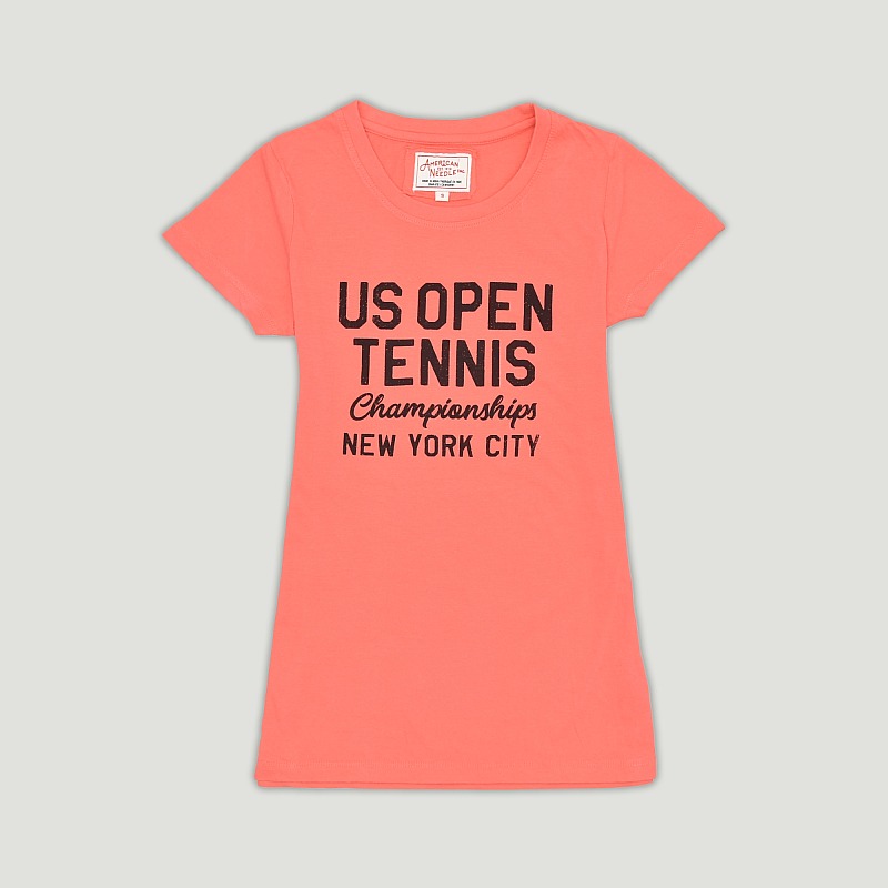 US Open American Needle Women's Arch Short Sleeve T-Shirt - Coral