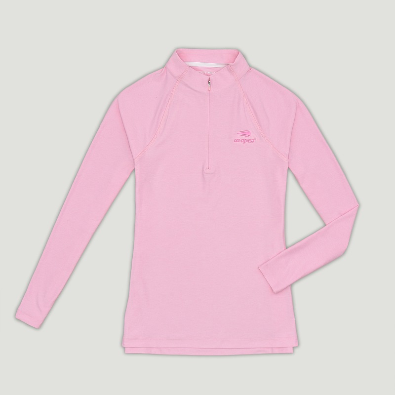 US Open Peter Millar Women's Perth Raglan 1/4 Zip - Pink