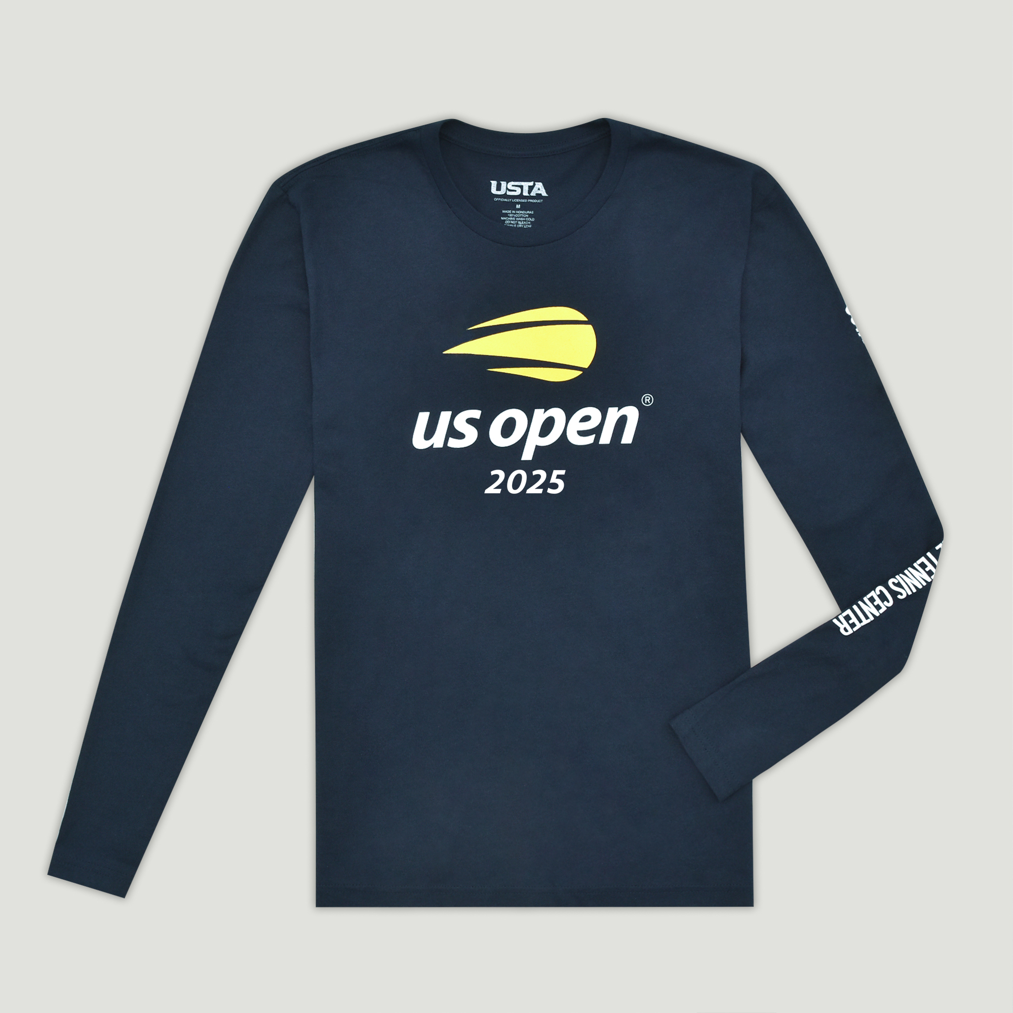 US Open Collection 2025 Official Logo Long Sleeve T-Shirt - Navy