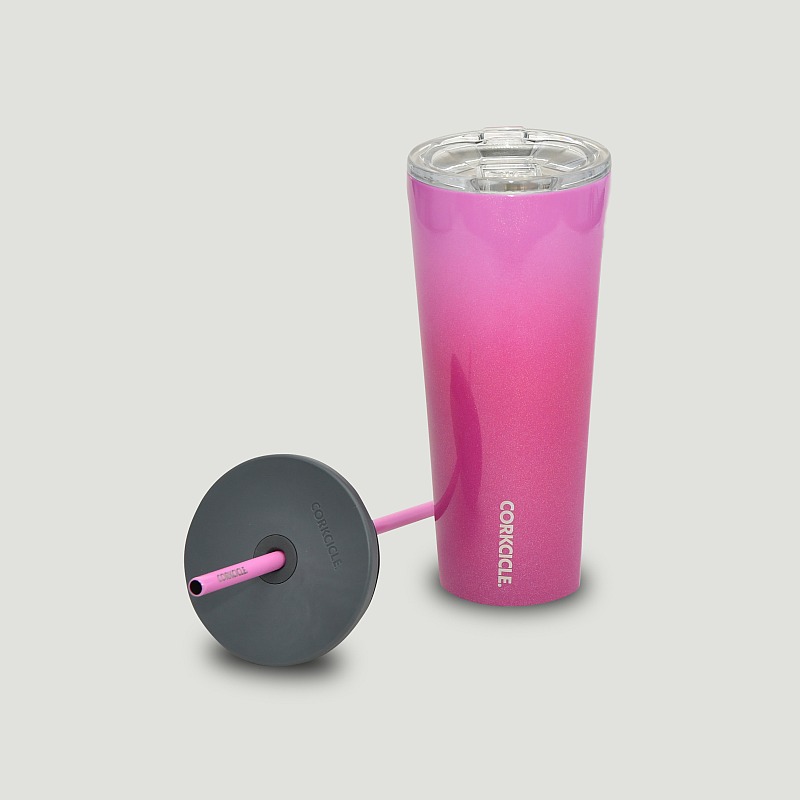 US Open Corkcicle Insulated Cup with Slide and Straw Tops