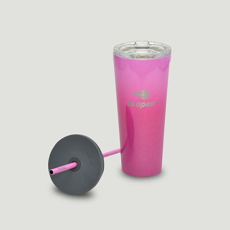 US Open Corkcicle Insulated Cup with Slide and Straw Tops