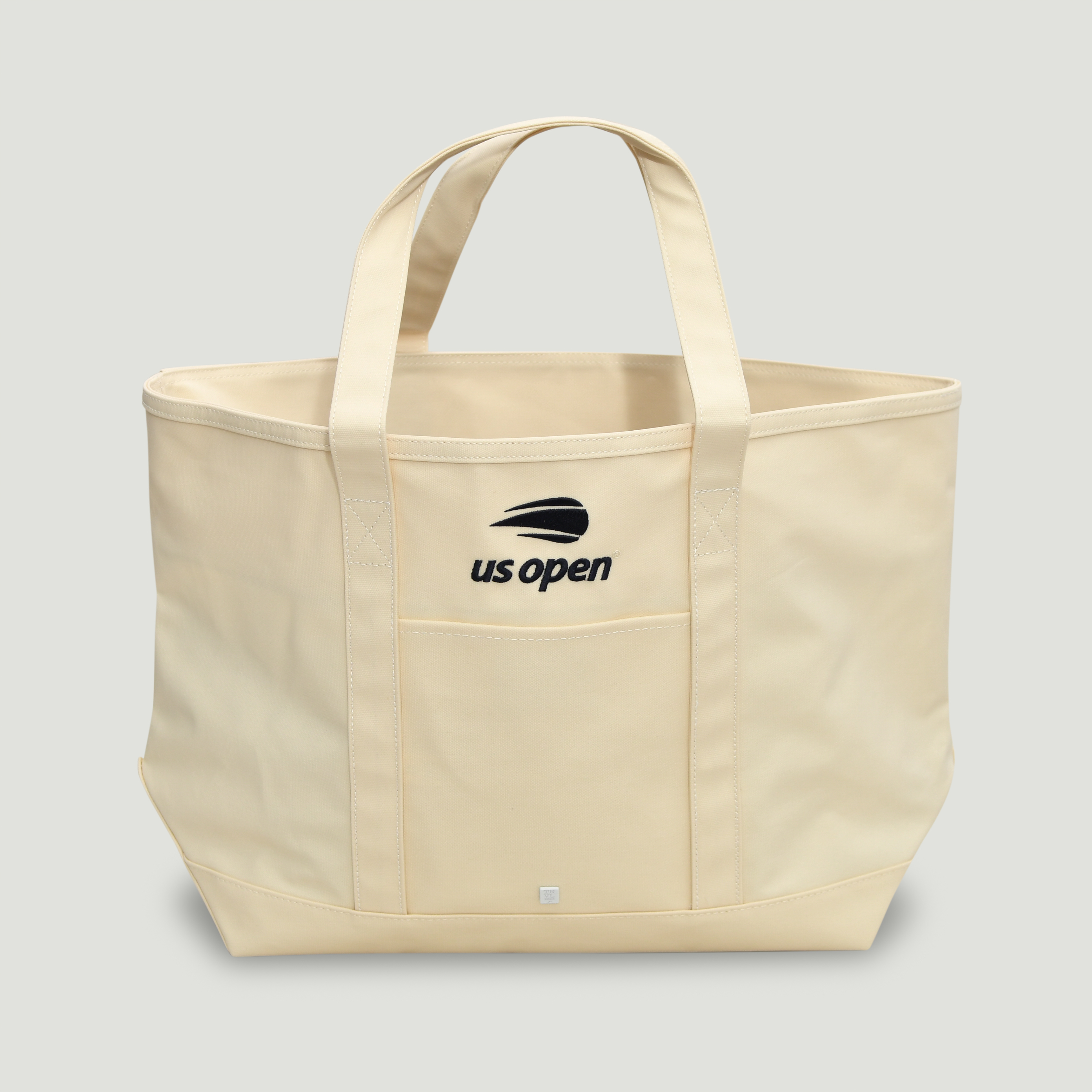 US Open Waxed Canvas Tote - Natural Tan Front