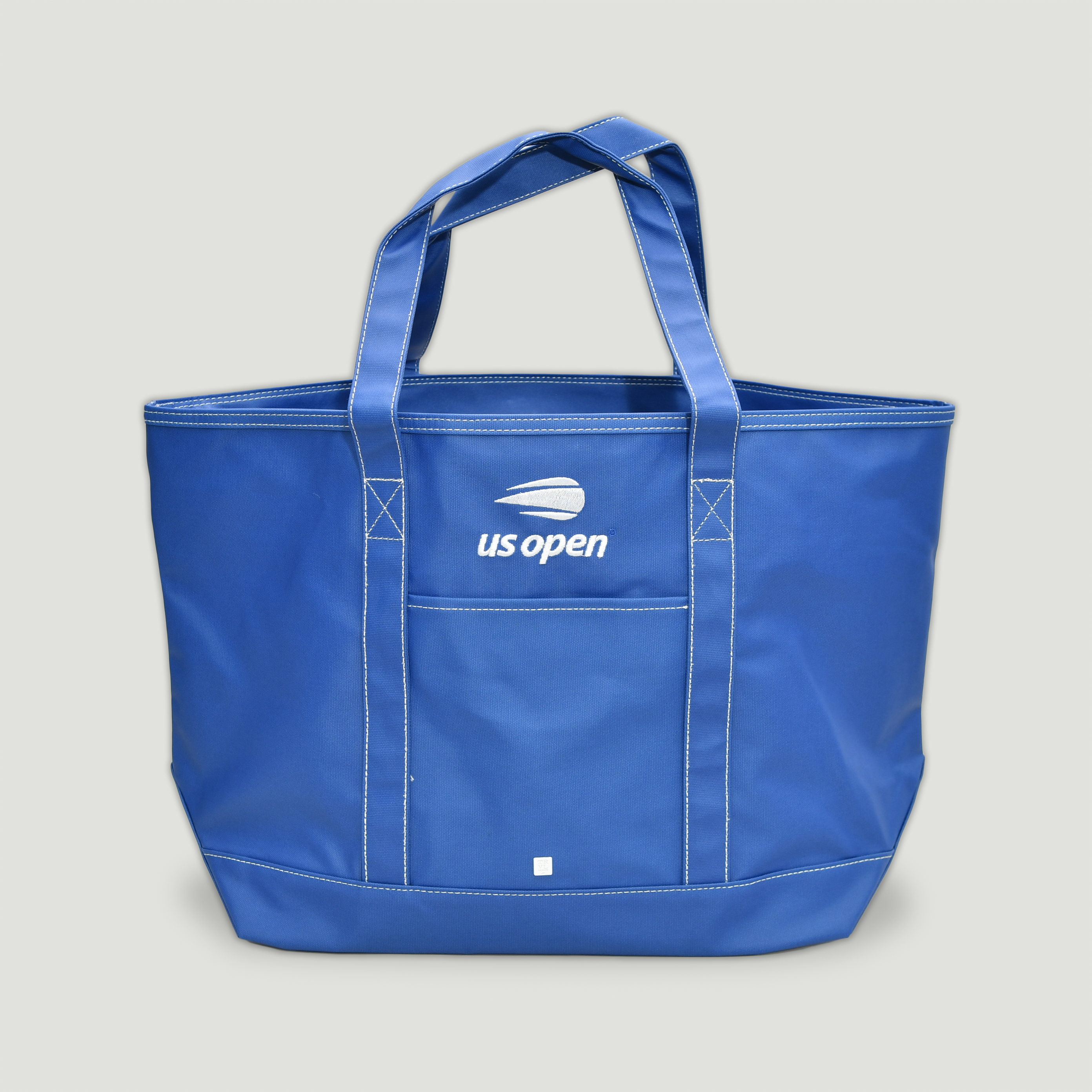 US Open Waxed Canvas Tote - Royal Blue- Front
