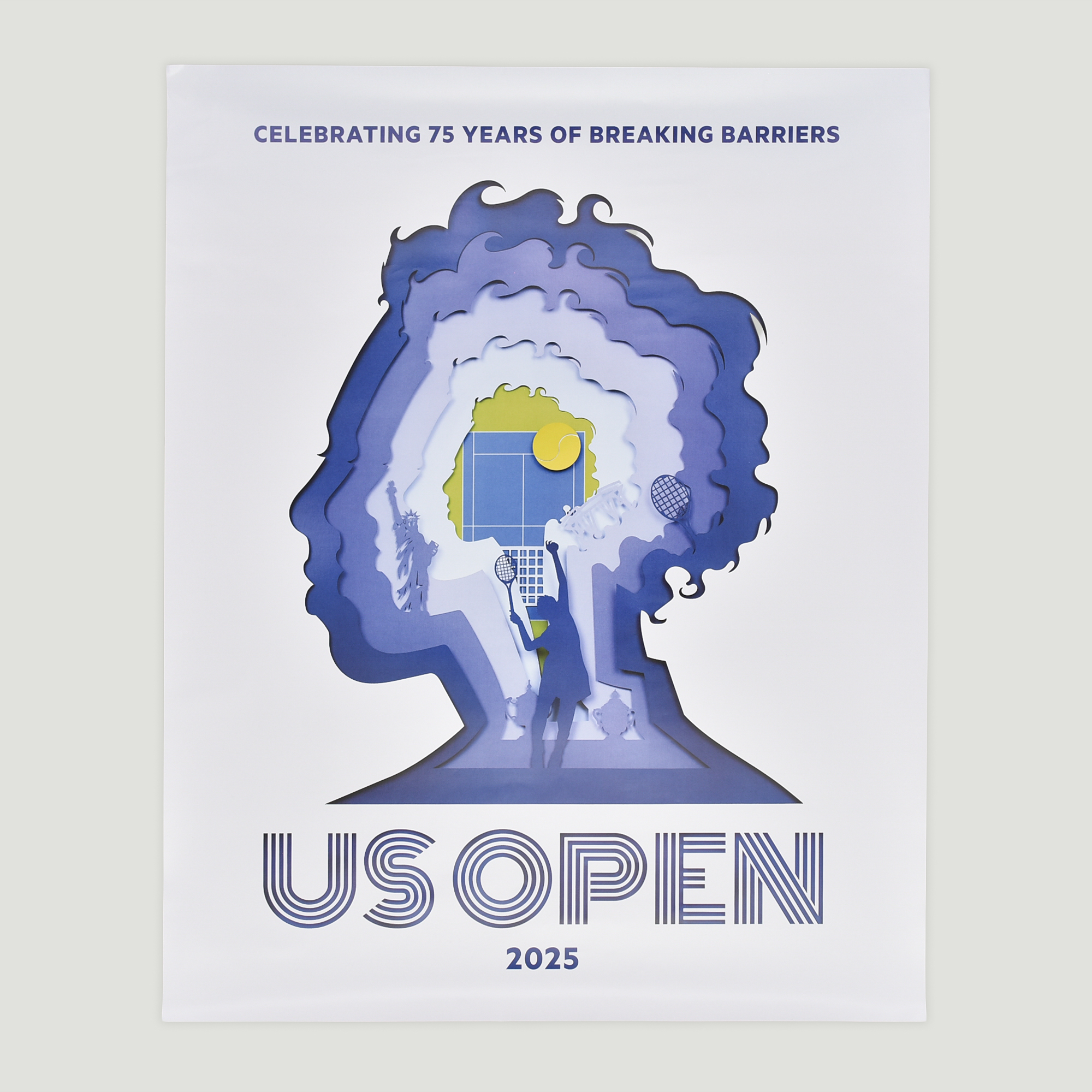 US Open 2025 Theme Art Poster