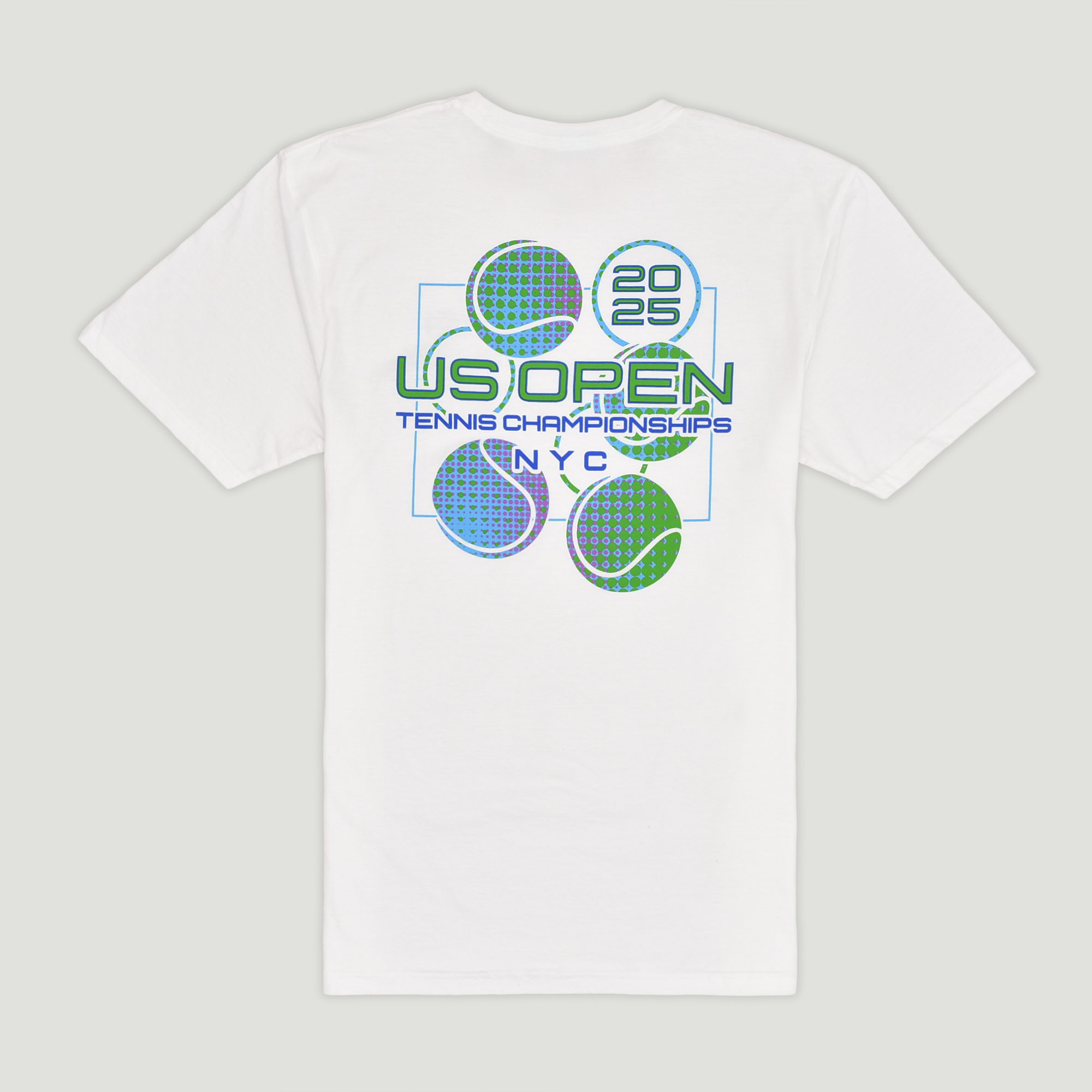 US Open Collection 2025 Neon Digital Ball T-Shirt- Back