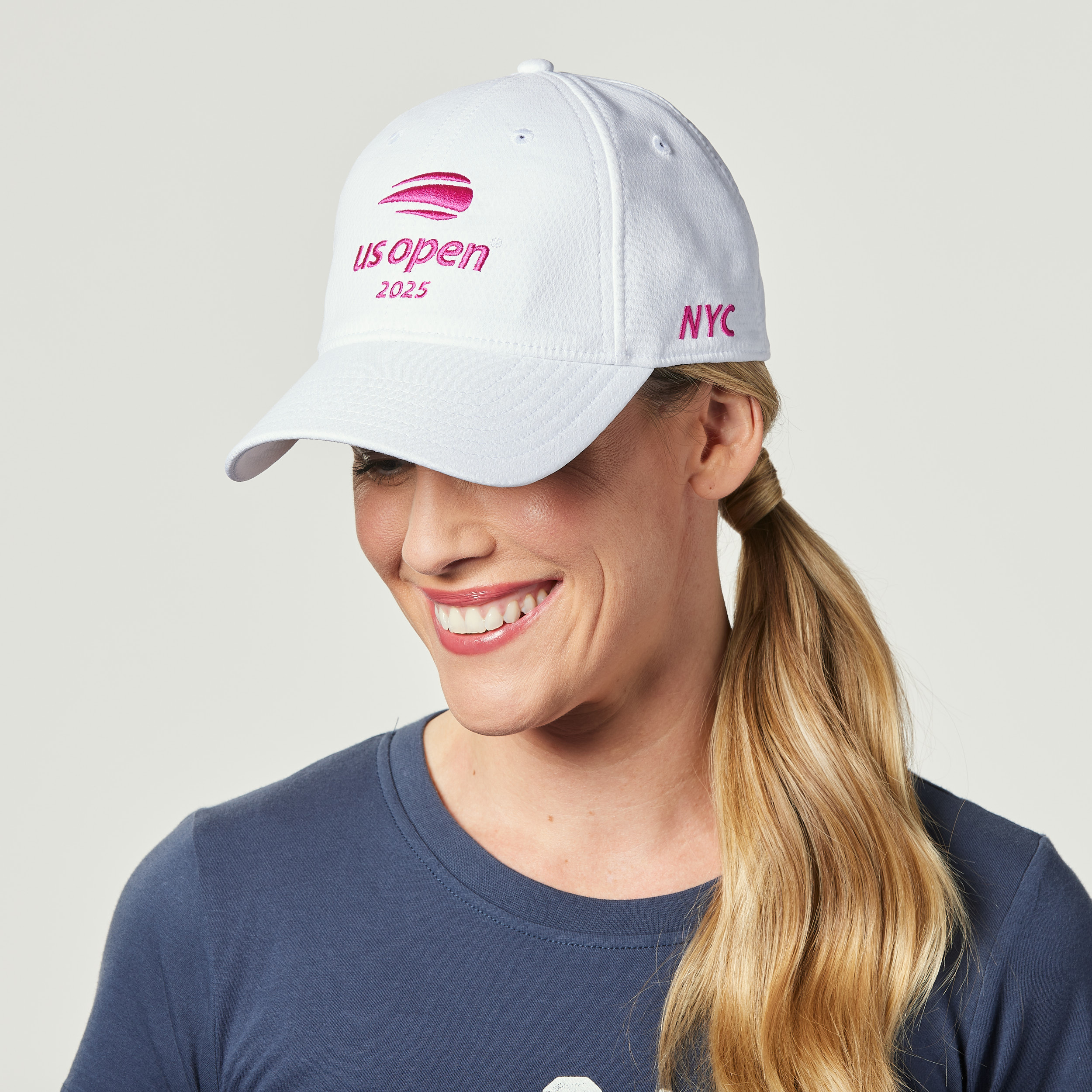 US Open Collection 2025 Women's Dated Court Hat- White