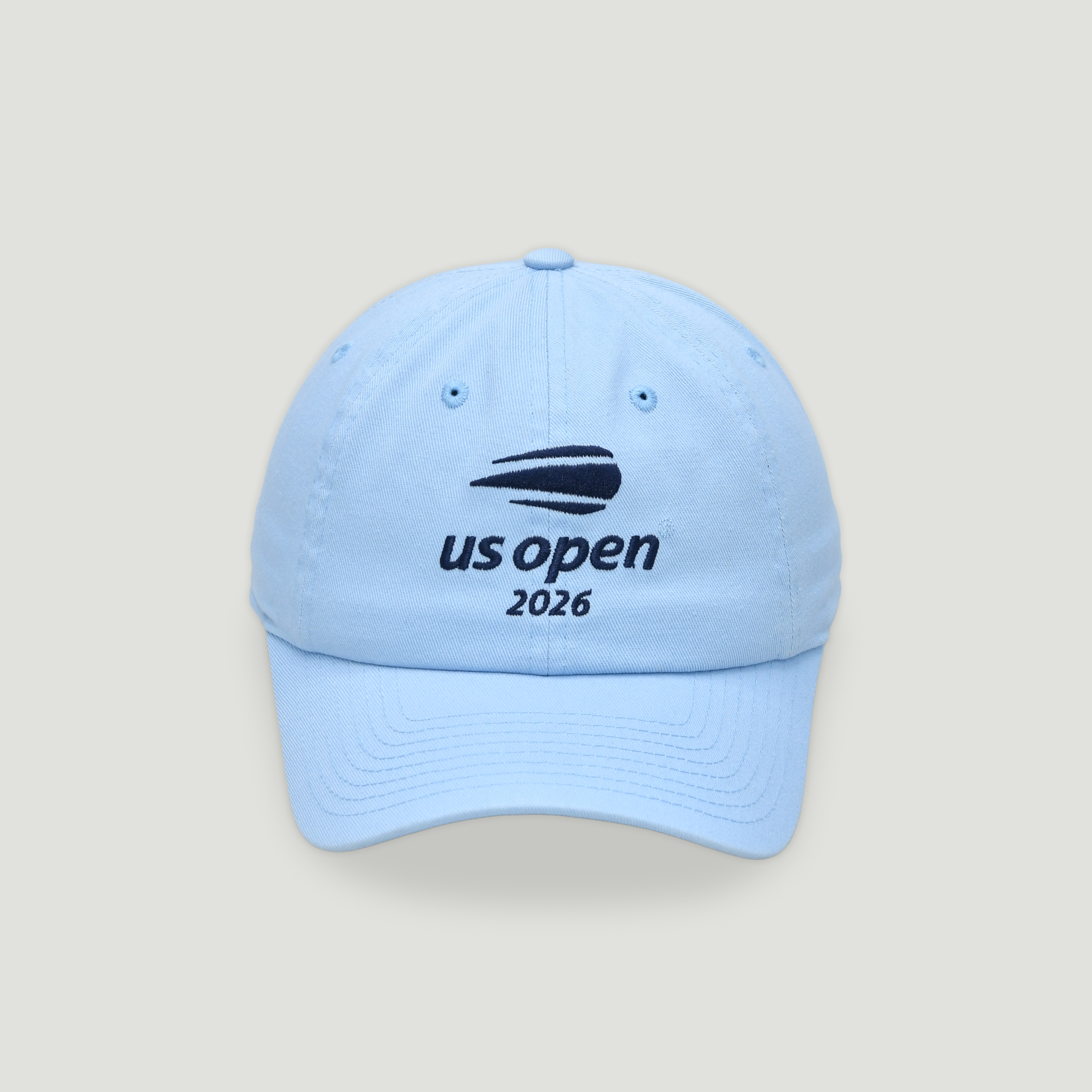 US Open American Needle 2026 Washed Slouch Hat- Light Blue- front