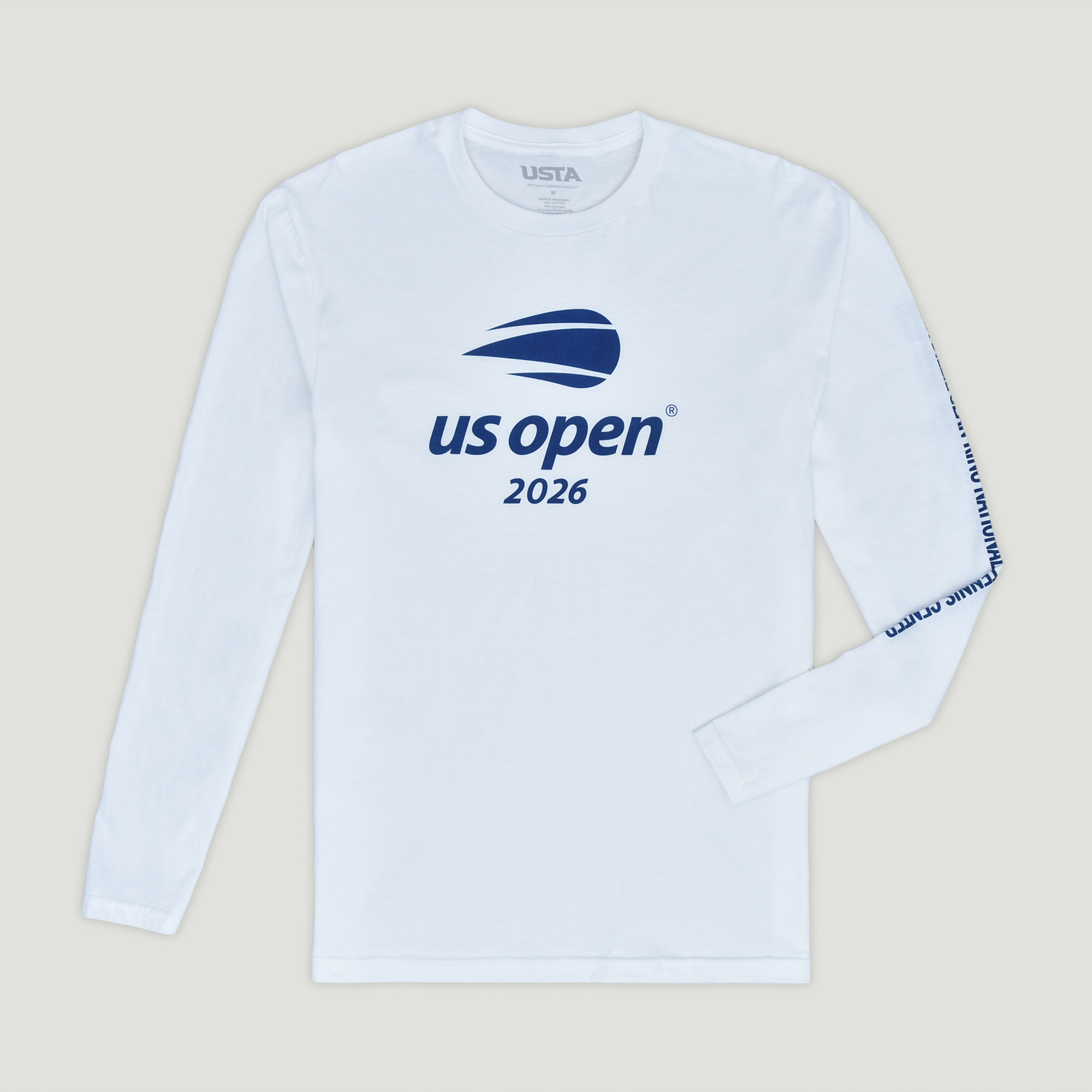 US Open Collection 2026 Official Logo Long Sleeve T-Shirt- White