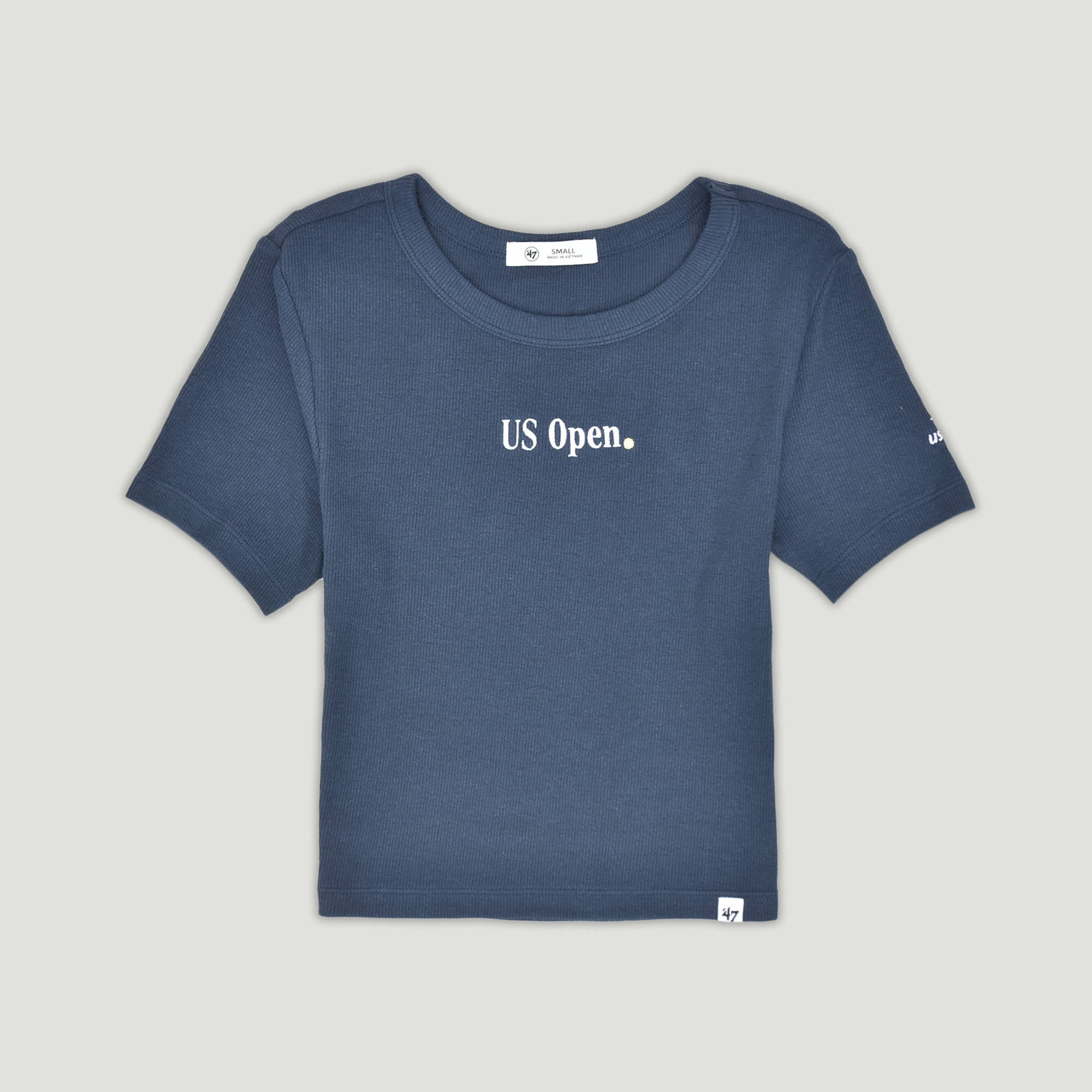 US Open Collection Women's Baby Rib S/S Tee- Navy