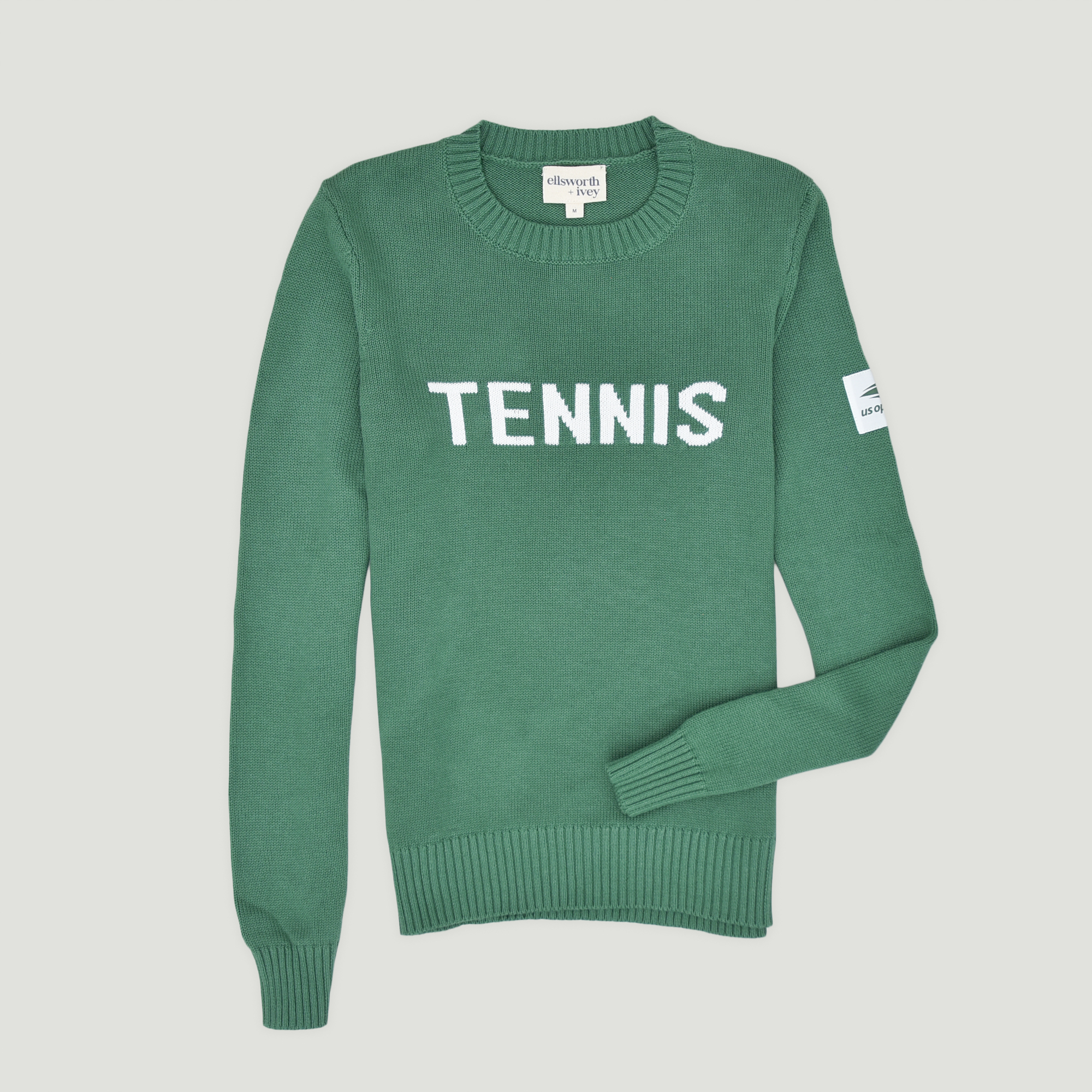 US Open Ellsworth & Ivey Classic Crewneck Women's Sweater- Green