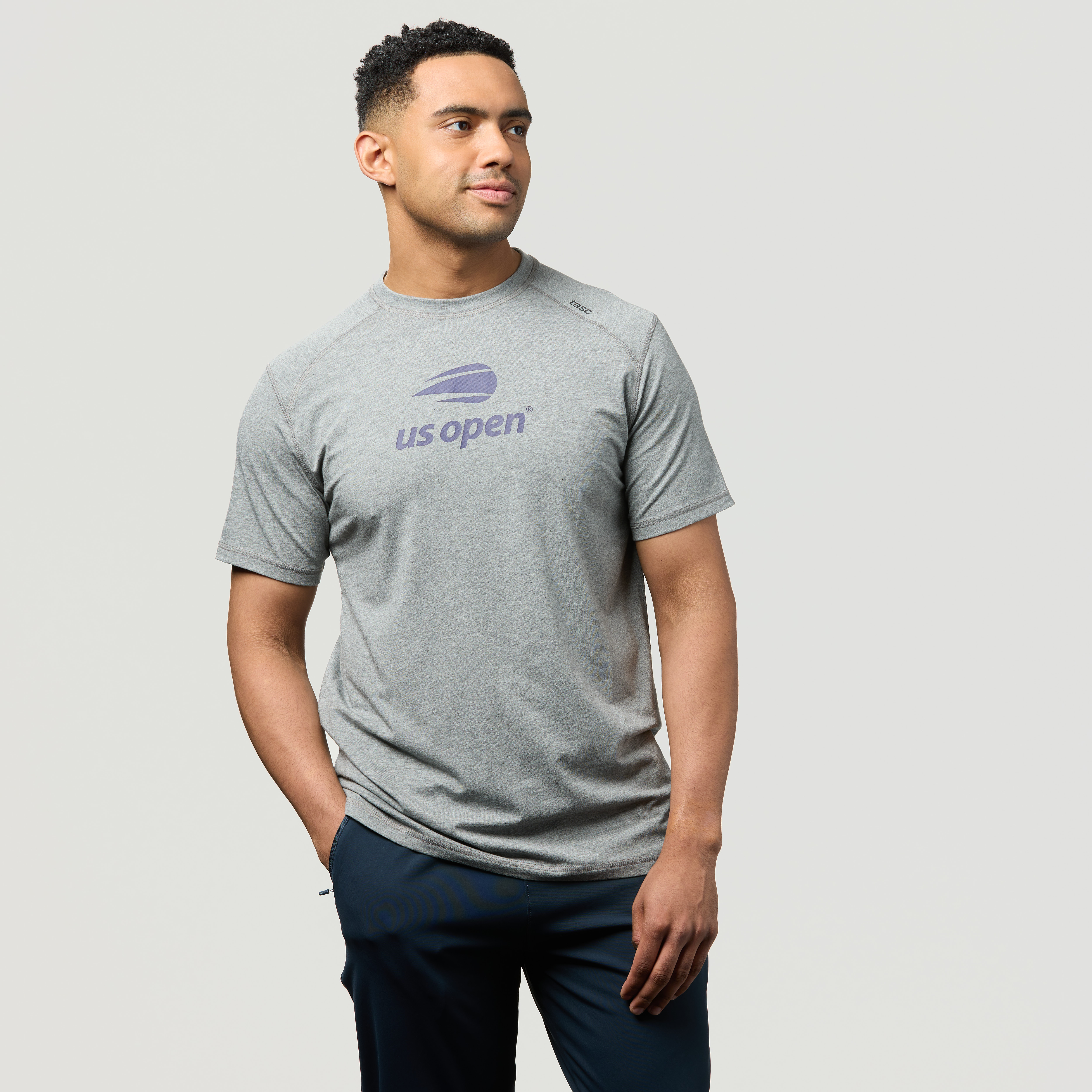 US Open Collection Carrollton Screenprint S/S Tee- Grey