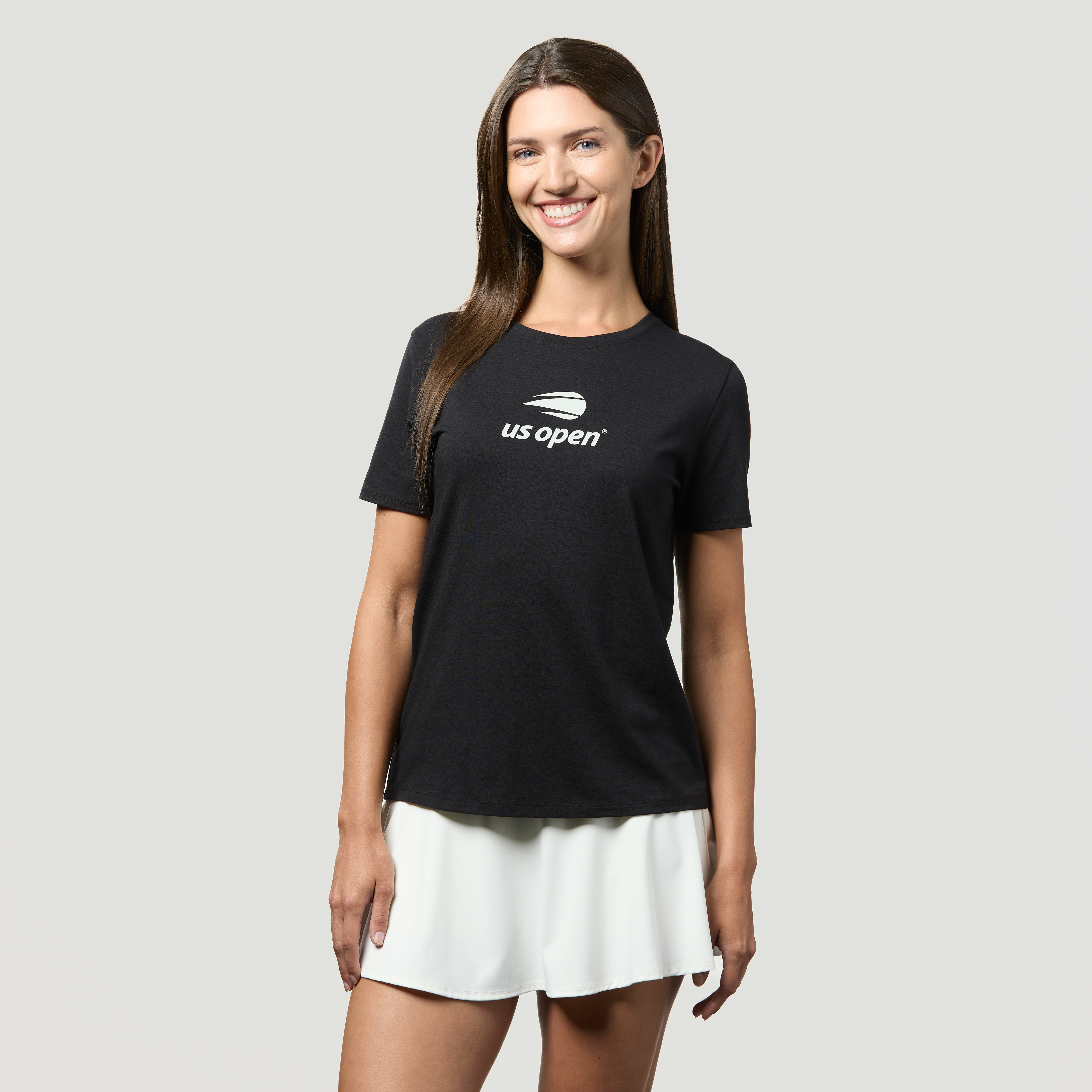 US Open Collection Women's All Day Screenprint S/S Tee- Black