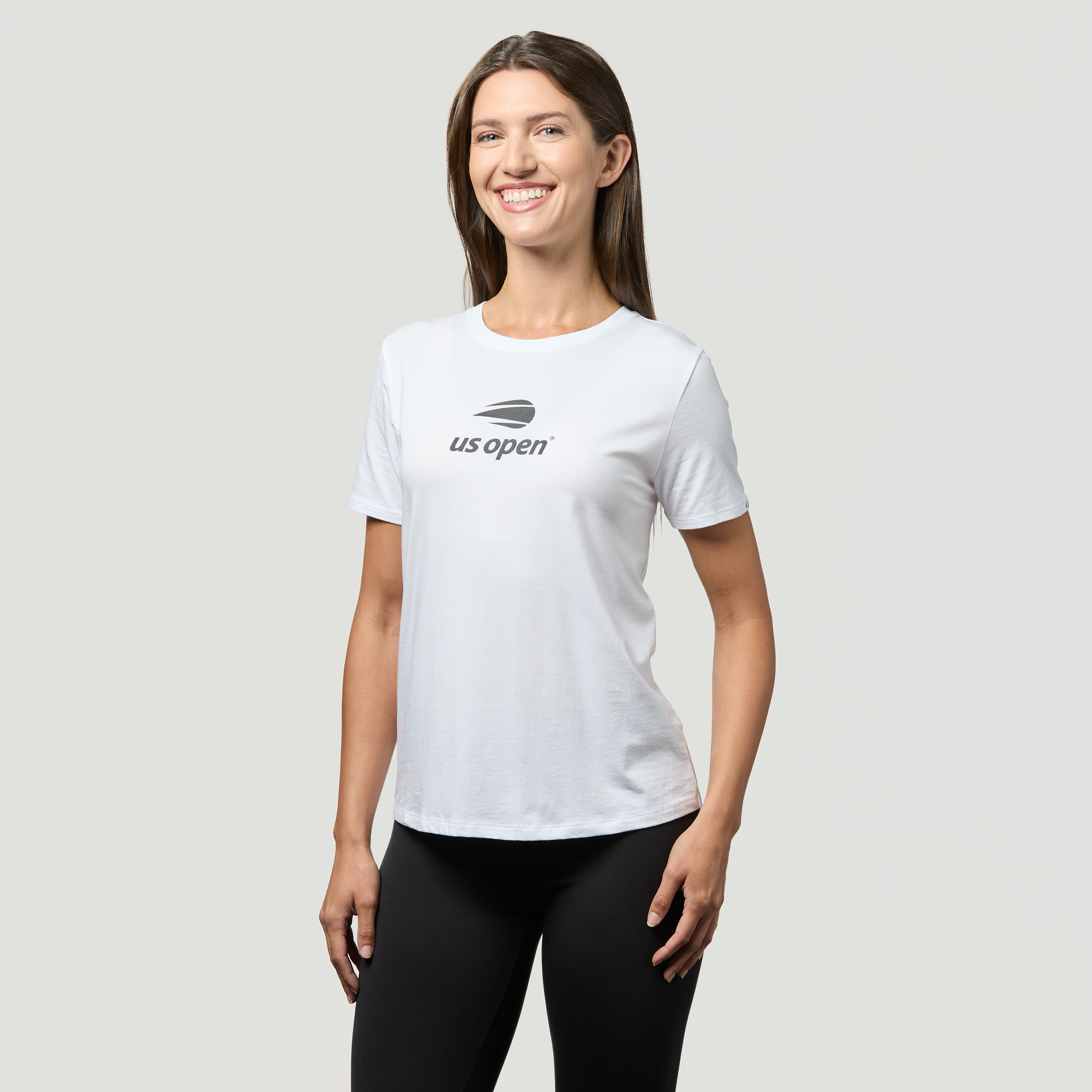 US Open Collection Women's All Day Screenprint S/S Tee- White