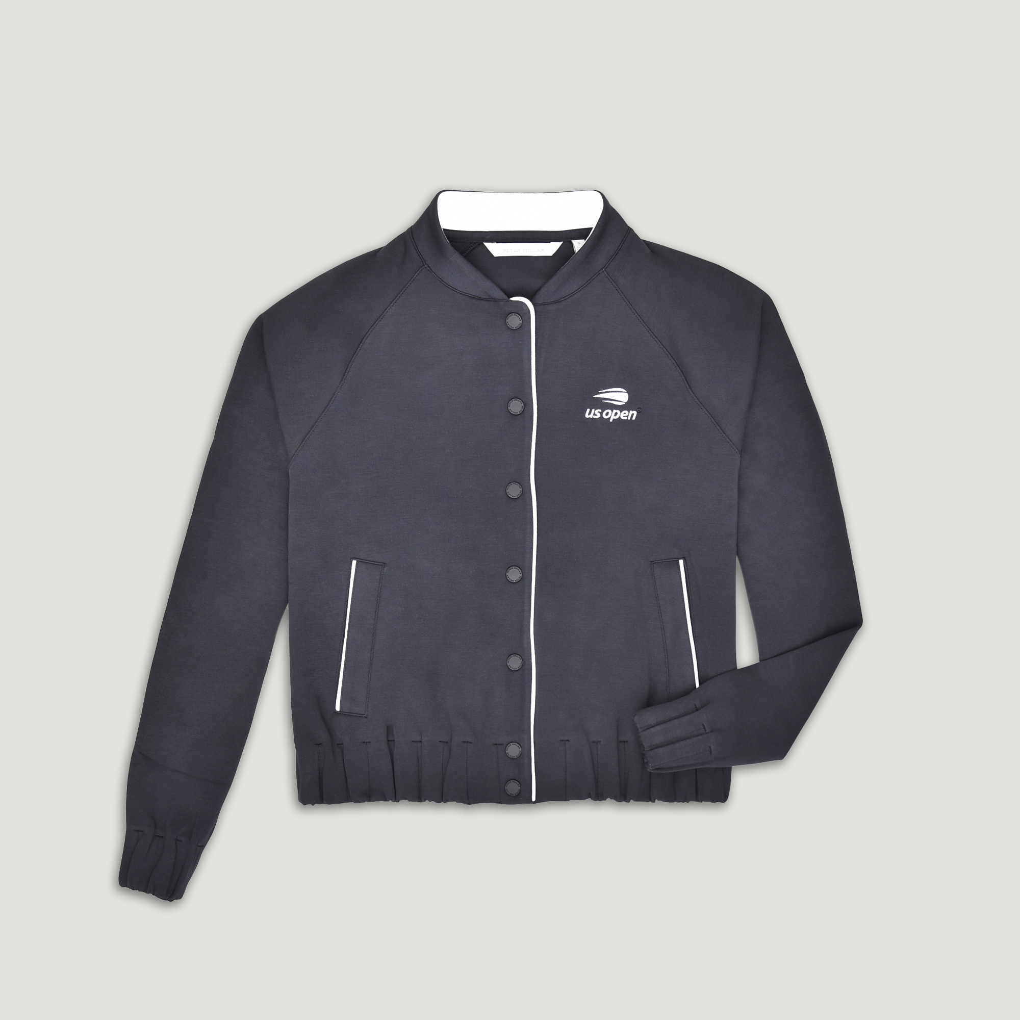 US Open Women's Peter Millar Flora Knit Bomber Jacket